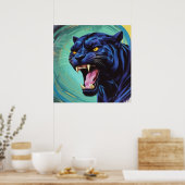 Jaguar - Zwarte Panter Poster (Keuken)