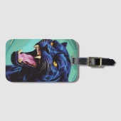 Jaguar - Zwarte Panther Bagagelabel (Voorkant (horizontaal))