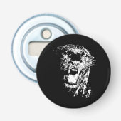 Jaguar - Zwarte Panther Button Flesopener (Voorkant)