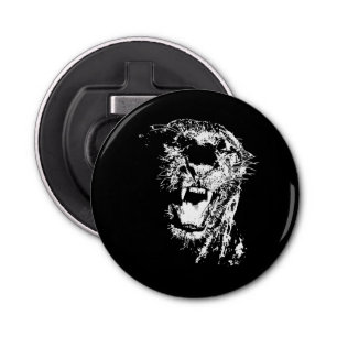 Jaguar - Zwarte Panther Button Flesopener