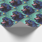 Jaguar - Zwarte Panther Cadeaupapier (Hoek)