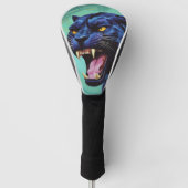 Jaguar - Zwarte Panther Golfheadcover (Voorkant)