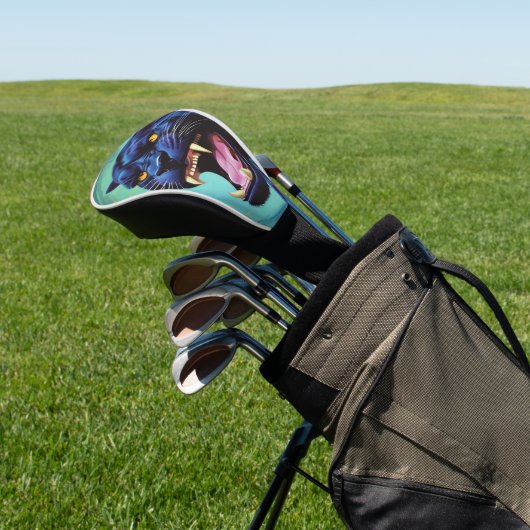 Jaguar - Zwarte Panther Golfheadcover (Insitu)