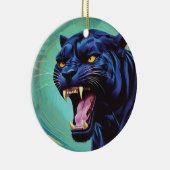 Jaguar - Zwarte Panther Keramisch Ornament (Rechts)