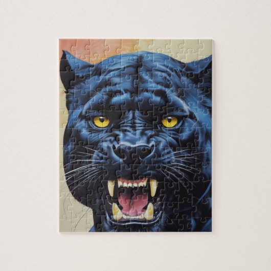 Jaguar - Zwarte Panther Legpuzzel (Verticaal)