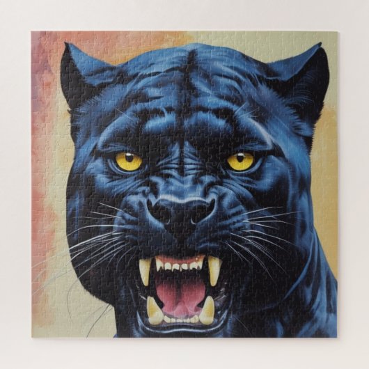 Jaguar - Zwarte Panther Legpuzzel (Verticaal)