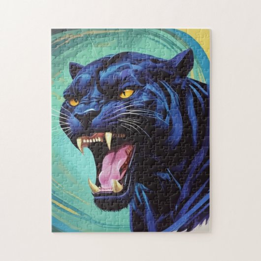 Jaguar - Zwarte Panther Legpuzzel (Verticaal)