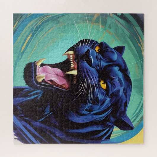 Jaguar - Zwarte Panther Legpuzzel (Horizontaal)