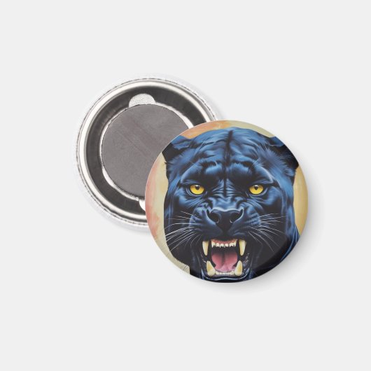 Jaguar - Zwarte Panther Magneet (Voorkant / Achterkant)