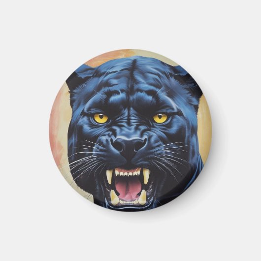 Jaguar - Zwarte Panther Magneet (Voorkant)