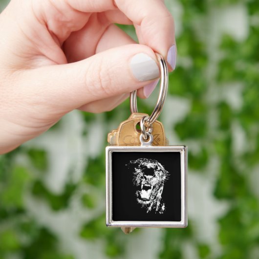 Jaguar - Zwarte Panther Sleutelhanger (Hand)