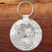 Jaguar (zwarte sleutelhanger) sleutelhanger (Voorkant)