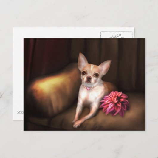 Jaguaroman's "Chihuahua Portrait I" Briefkaart (Voorkant / Achterkant)