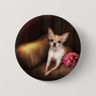 Jaguaroman's "Chihuahua Portrait I" Ronde Button 5,7 Cm