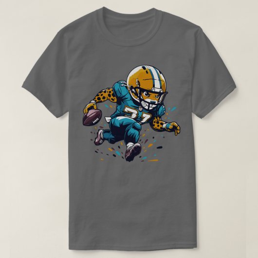Jaguars Touchdown Amerikaans T-shirt (Design voorkant)