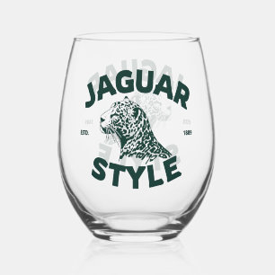 Jaguars Wijn Glas Zonder Steel