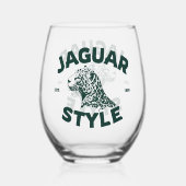 Jaguars Wijn Glas Zonder Steel (Achterkant)