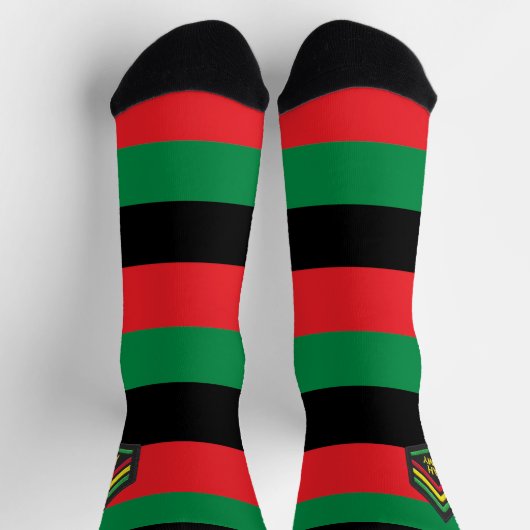 Jah Army UNIA Africa Black Power Socks Sokken (Top)