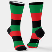 Jah Army UNIA Africa Black Power Socks Sokken (Gebogen)