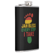 Jah Bless Every Step I take Rasta Heupfles (Rechts)
