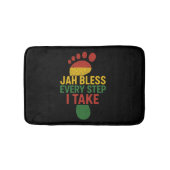 Jah Bless Every Step I take Rastafarian Flag Rasta Badmat (Voorkant)