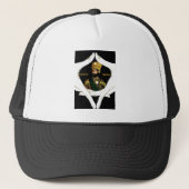 Jah Bless - Haile Selassie - Rasta Trucker Cap (Voorkant)
