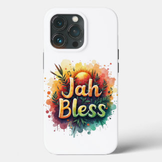 Jah Bless Reggae Art Watercolor Rasta Vibes Case-Mate iPhone Case