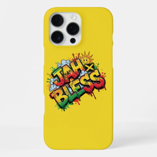 Jah Bless Reggae iPhone Hoesje (Achterkant)