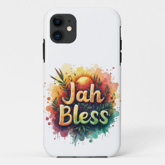 Jah Bless Reggae Watercolor iPhone 11 Case