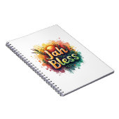 Jah Bless Reggae Watercolor Notitieboek (Rechterzijde)