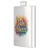 Jah Bless Reggae Watercolor Stainless Steel Flask Flacon (Links)