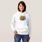 Jah Bless Reggae Watercolor Women’s Hoodie (Voorkant volledig)
