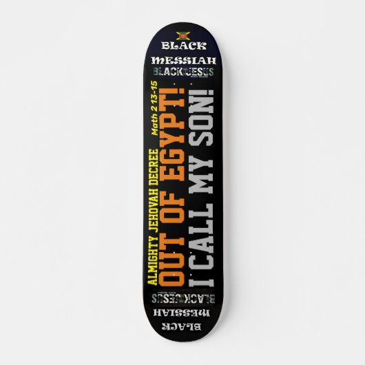 JAH DECREE UIT EYGPT Skateboard, 7¾" Deck Persoonlijk Skateboard (Voorkant)