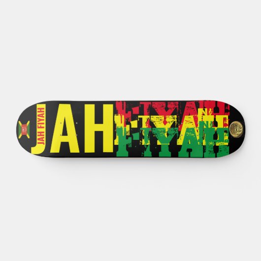 JAH FIYAH JMT 7 3/4" Skateboard Deck (Horizontaal)