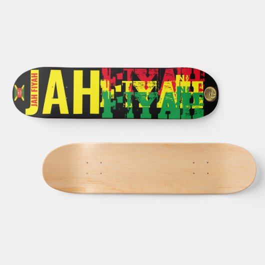 JAH FIYAH JMT 7 3/4" Skateboard Deck (Horizontaal)