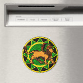Jah King Dredlock Lion Magneet (Insitu (Vaatwasser))