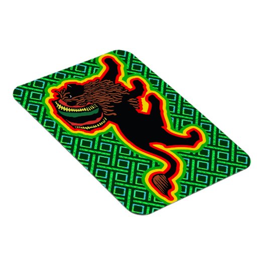 Jah King Rasta Lion Magneet (Rechterzijde)