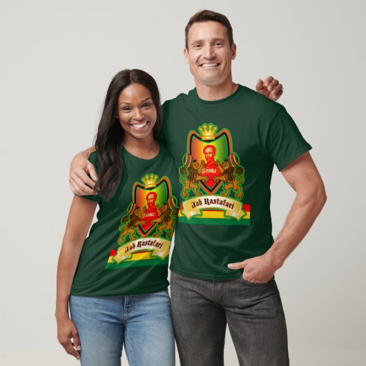Jah King Rastafari Crest T-shirt (Unisex)