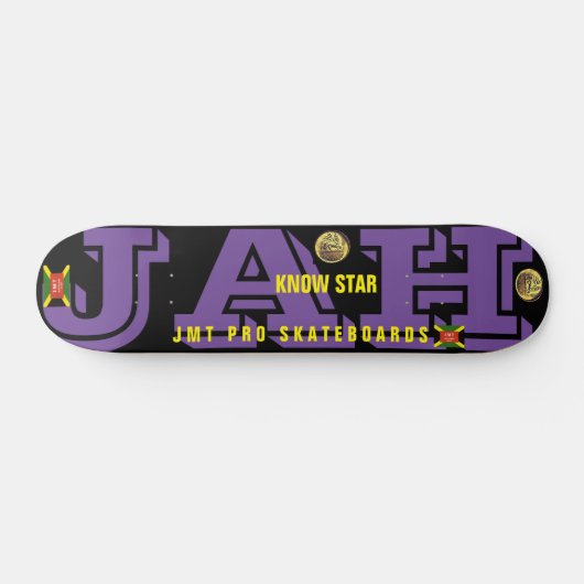 JAH KNOW STAR JMT 7 3/4" Skateboard Deck (Horizontaal)