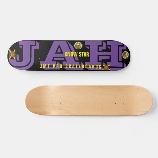 JAH KNOW STAR JMT 7 3/4" Skateboard Deck (Horizontaal)