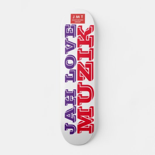 JAH LIEFDE MUZIEK Skateboard (Voorkant)
