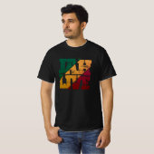 Jah Live Rasta Kleuren Verdrietige Reggae T-shirt (Voorkant volledig)