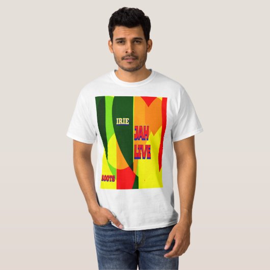 JAH LIVE/RASTA T-SHIRT (Voorkant volledig)