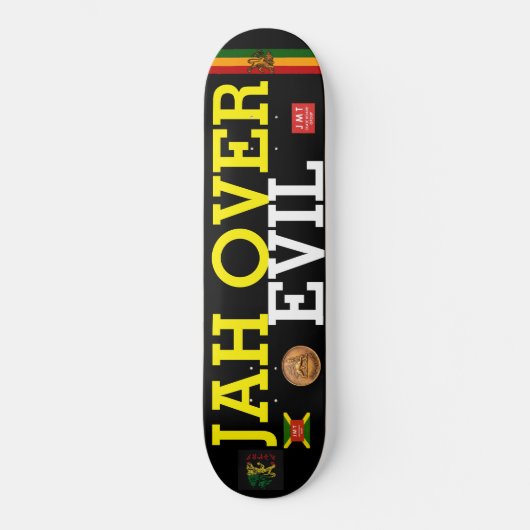 JAH OVER EVIL Skateboard (Voorkant)