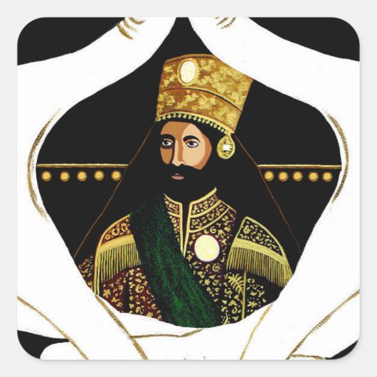 Jah Rastafara Haile Sleassie Blessed Love Sticker  (Voorkant)