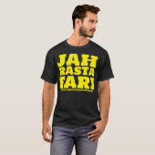 JAH RASTAFARI & BLACK MESSIAH Basic Donker T-shirt (Voorkant volledig)