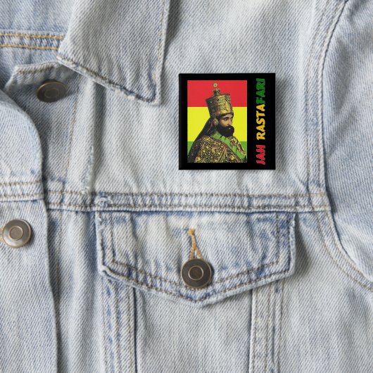 Jah Rastafari Button (In situ)