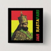 Jah Rastafari Button (Voorkant)