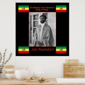 Jah Rastafari, Haile Selassie I Canvas Print 3 ft (Keuken)