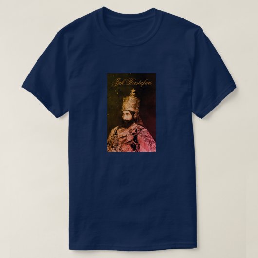 Jah Rastafari Haile Selassie Rasta Reggae INI Love T-shirt (Design voorkant)